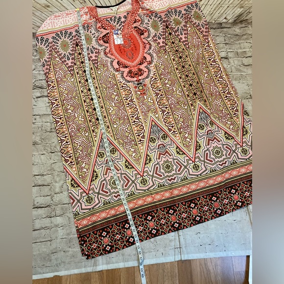 NWT gypsy blu multiple colors,printed maxi kaftan one size fits all - Picture 14 of 14